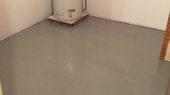 Plancher epoxy sous-sol