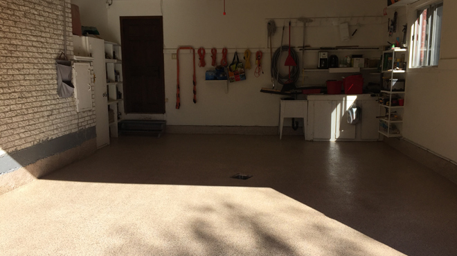 Plancher epoxy garage