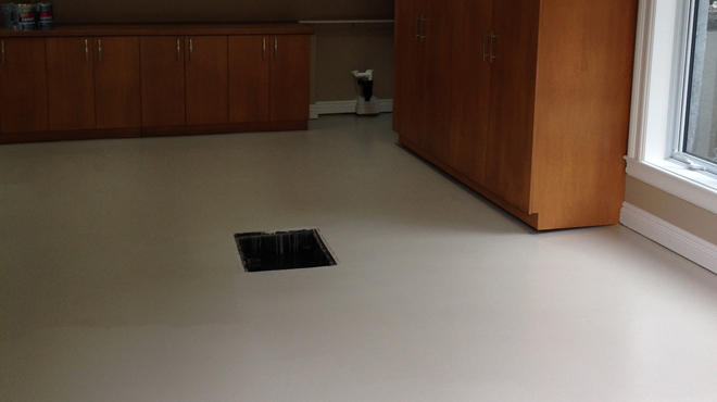 Plancher epoxy garage