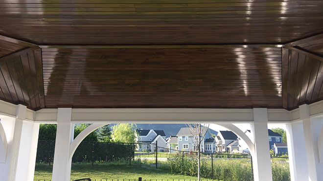Teinture pergola